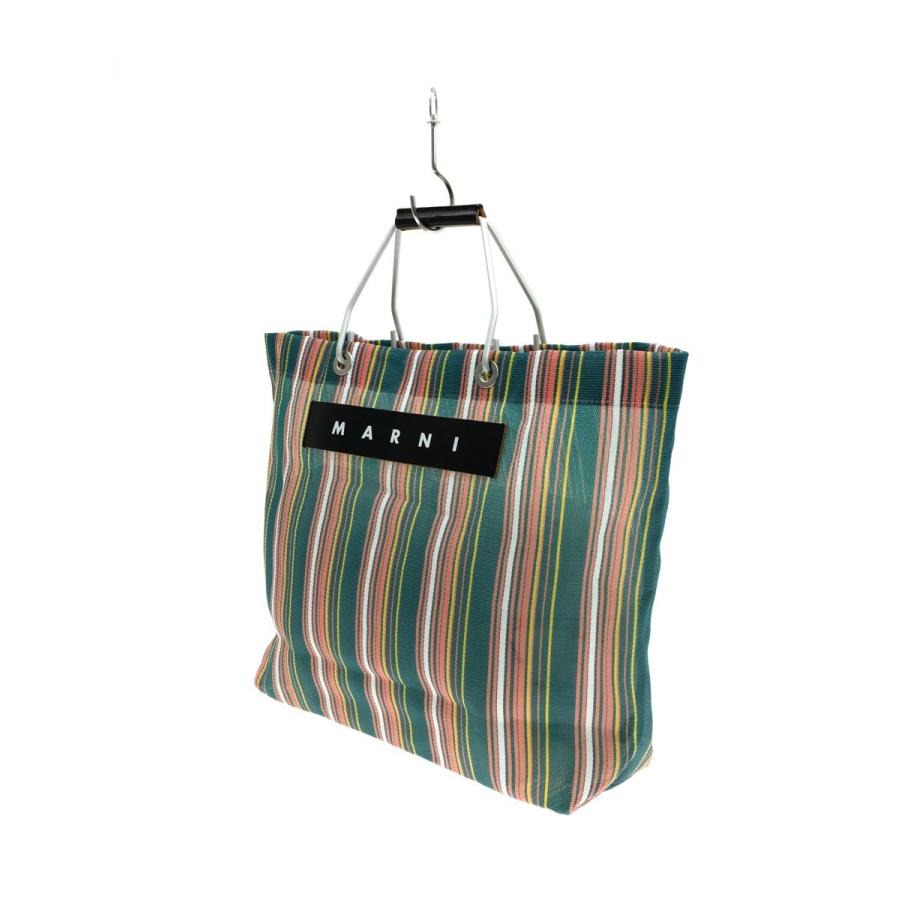 MARNI ストライプバッグ マルチカラー MARNI マルニ ストライプ CAFE STRIPE マルチカラー - トートバッグ
