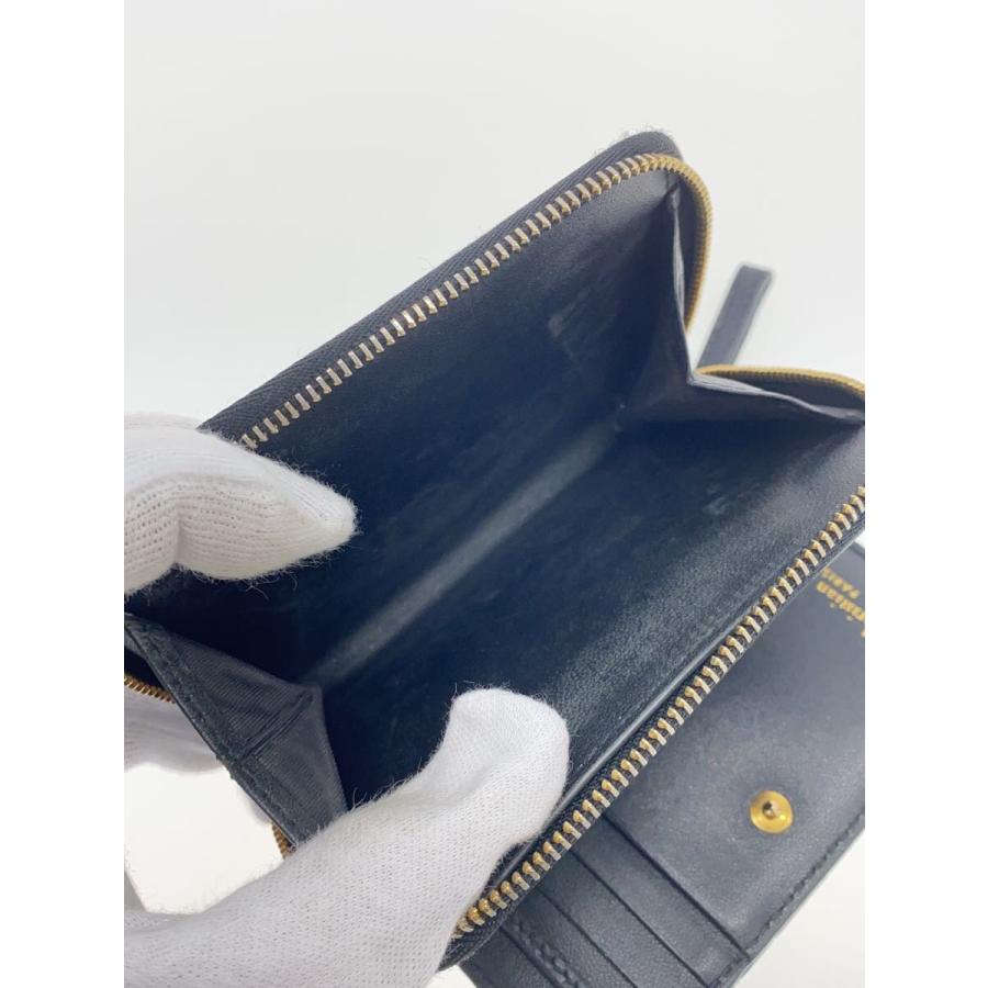 Christian Dior◇2つ折り財布/レザー/ブラック/レディース/MA