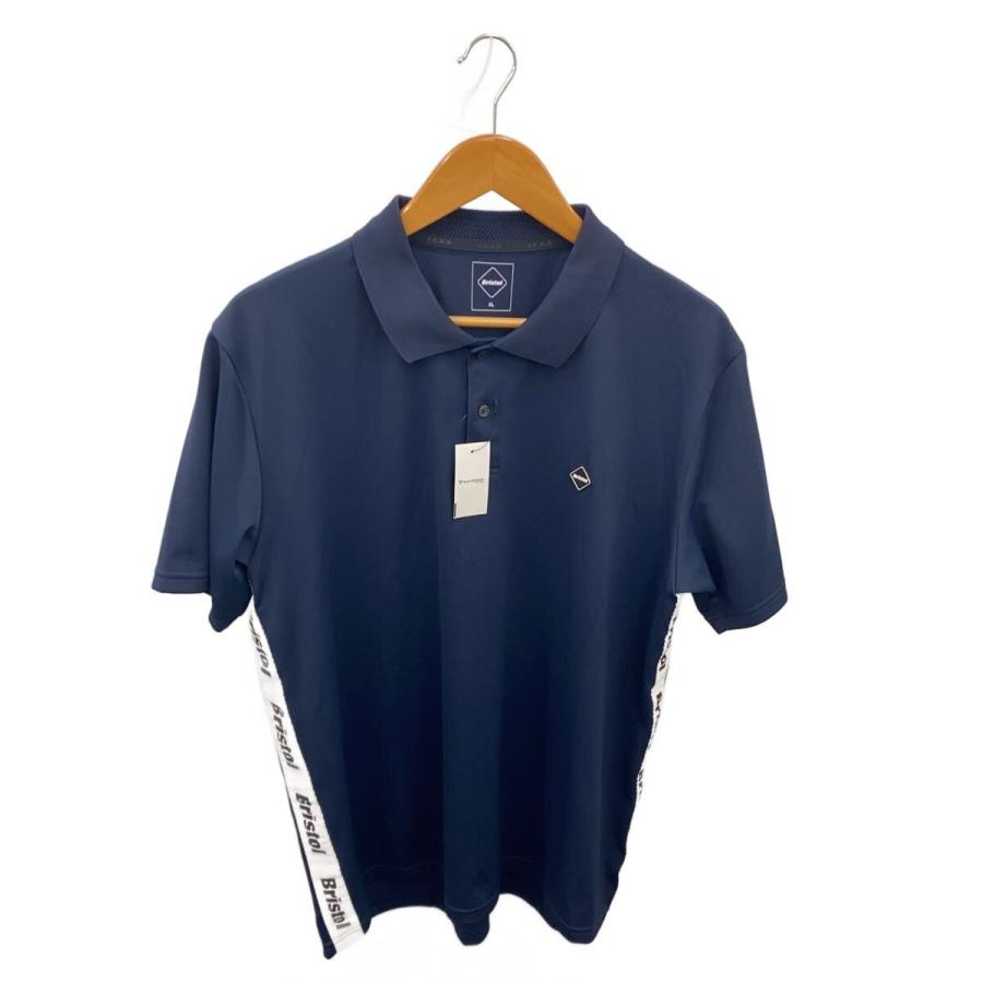 Bristol ポロシャツ ブラック S F.C.R.B.(F.C.Real Bristol)◇ポロシャツ/XL/ポリエステル/NVY/無地