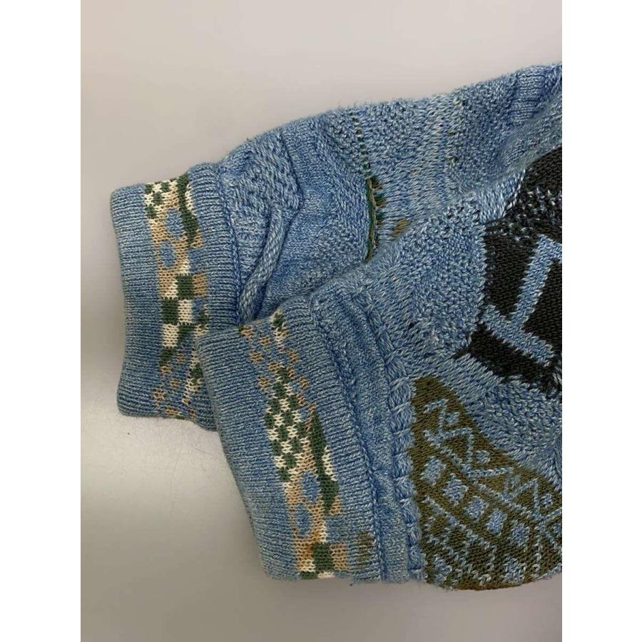 COOGI◇ニット・セーター(厚手)/SS/コットン/BLU : セカンドストリート