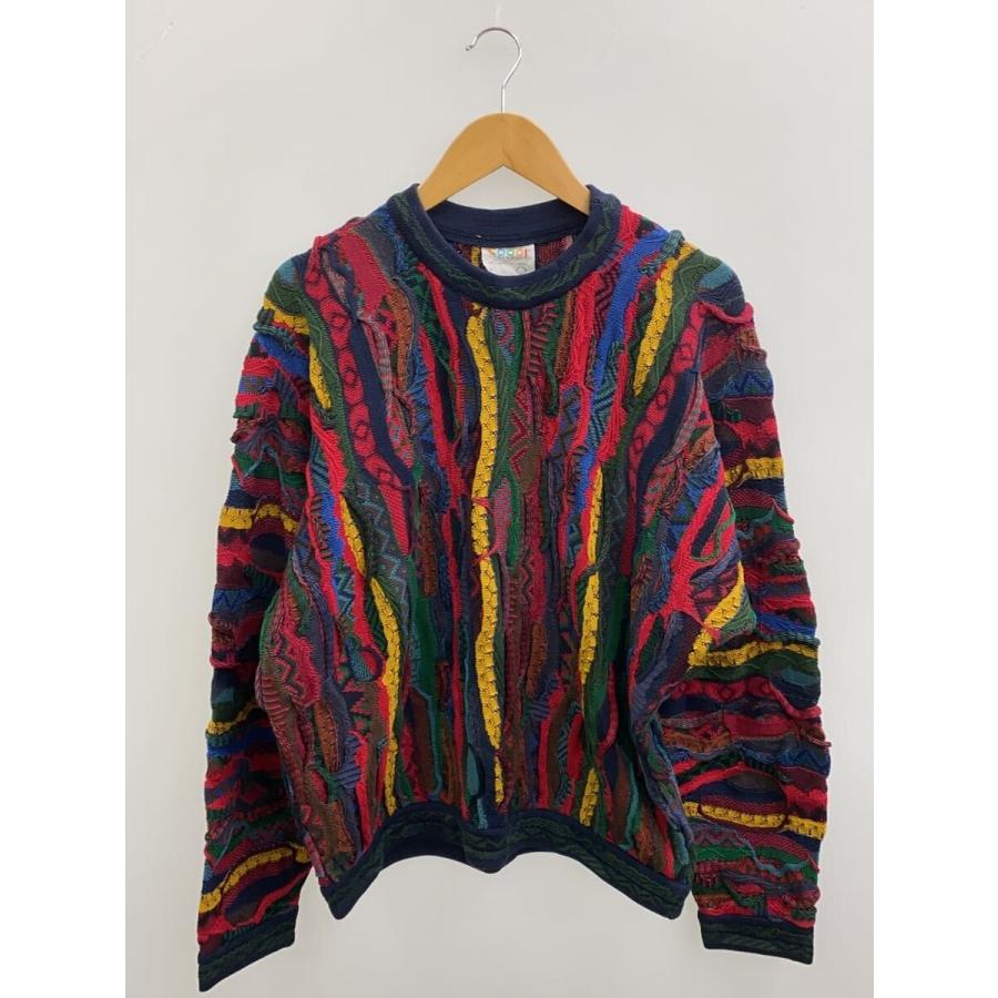 COOGI / ニット・セーター(厚手)/M/コットン/マルチカラー/総柄 COOGI◇ニット・セーター(厚手)/M/コットン/マルチカラー : セカンド