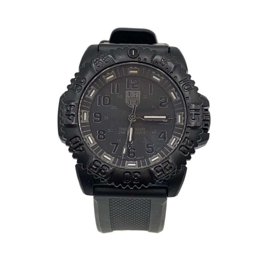 LUMINOX◇クォーツ腕時計/アナログ/ラバー/BLK/BLK/3050/3950
