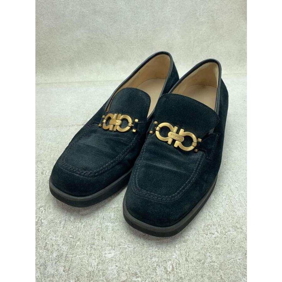 Salvatore Ferragamo◇ローファー/ブラック/スウェード Salvatore Ferragamo◇ローファー/ブラック/スウェード