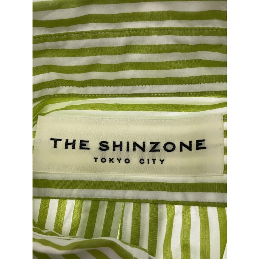 The Shinzone◇長袖シャツ/コットン/グリーン/ストライプ/23SMSBL05 