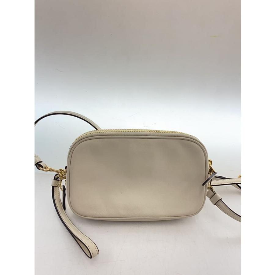 COACH◇ショルダーバッグ/レザー/WHT/花柄/26953/レザーパッチ/ティー