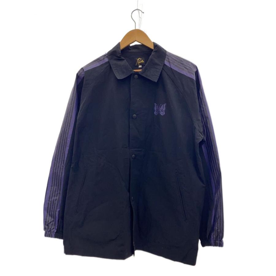 Needles◇COACH JACKET/ナイロンジャケット/S/コットン/ブラック/MR457