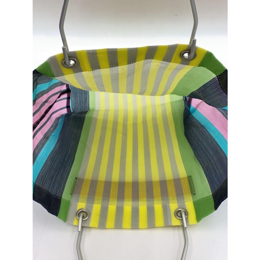 MARNI ストライプ トートバッグ マルチカラー MARNI◇フラワーカフェトートバッグ/マルチストライプ/マルチカラー