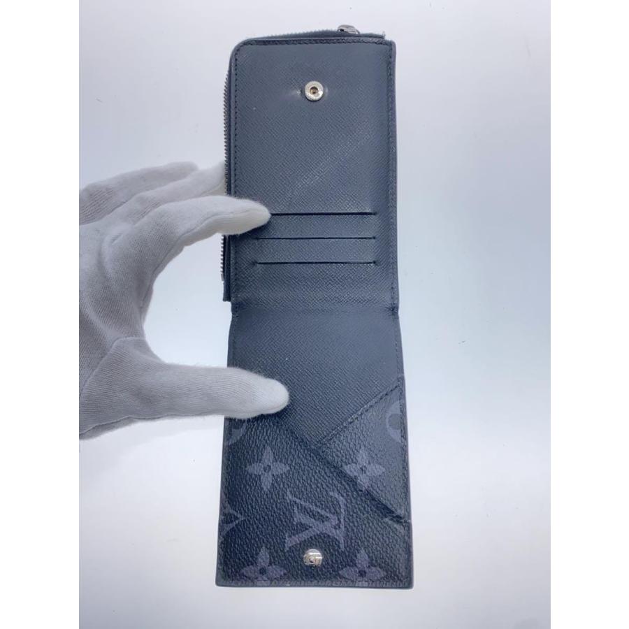 LOUIS VUITTON◇2つ折り財布/--/BLK/モノグラム/メンズ/M81568