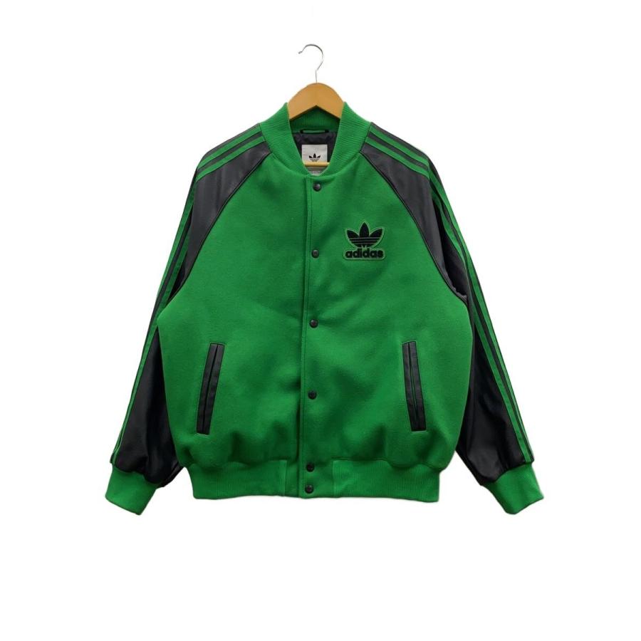  スタジャン グリーン ブラック　XLサイズ adidas◇スタジャン/XL/ポリエステル/グリーン/HZ0696/SSTボンバー
