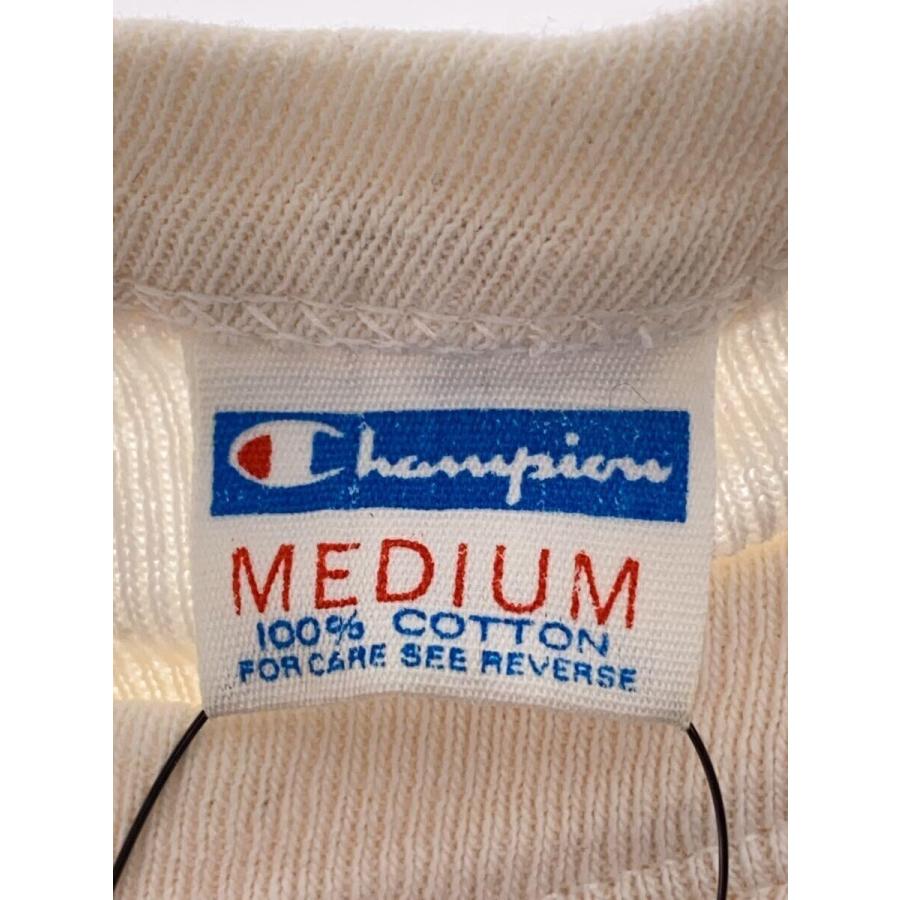 Champion◆70s/バータグ/ラグラン/2トーン/染み込み/7分袖カットソー/M/コットン/ホワイト｜ssol-shopping｜03