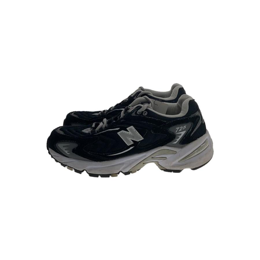 NEW BALANCE◇ML725/ローカットスニーカー/24.5cm/ブラック/スウェード 