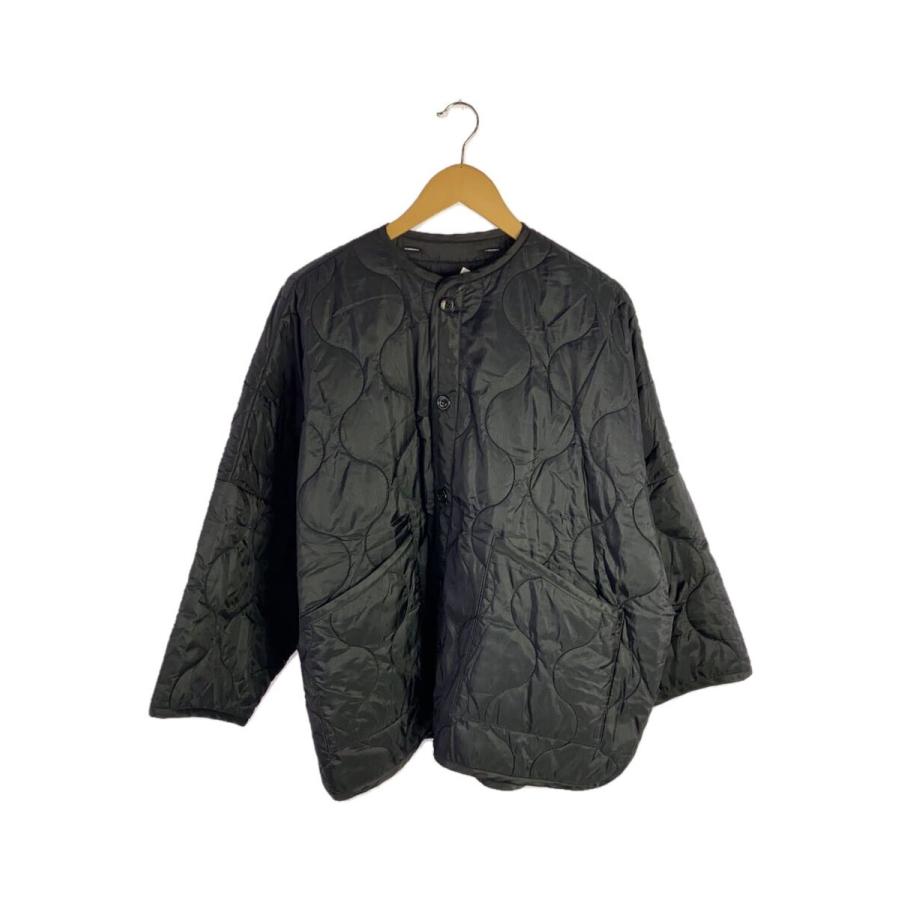 hyke キルティングジャケット HYKE◇QUILTED BIG LINER JACKET/キルティングジャケット/S/ブラック
