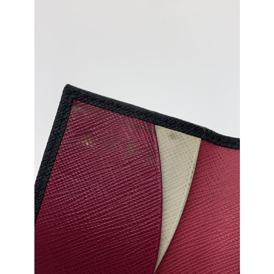 PRADA◇サフィアーノ/4連キーケース/レザー/BLK/レディース