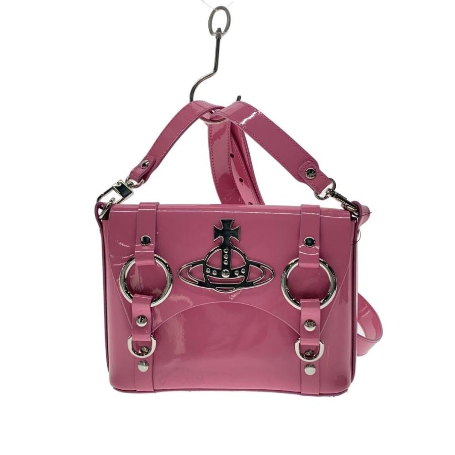 Vivienne Westwood◇kim patent/ショルダーバッグ/レザー/ピンク