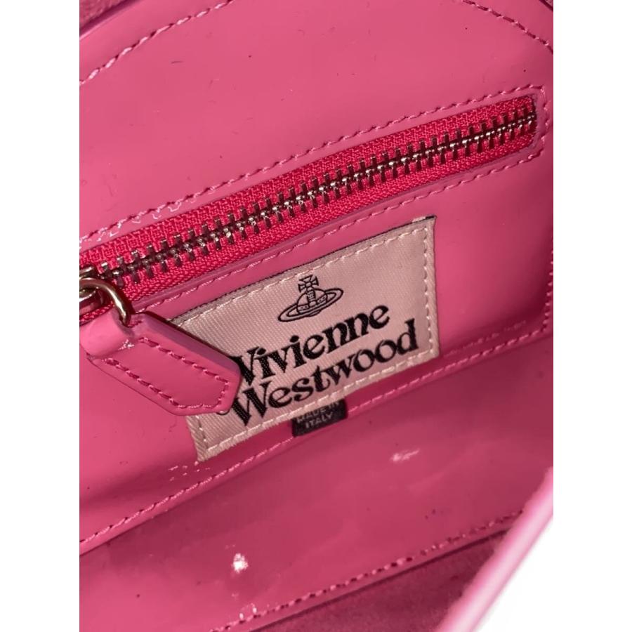 Vivienne Westwood◇kim patent/ショルダーバッグ/レザー/ピンク