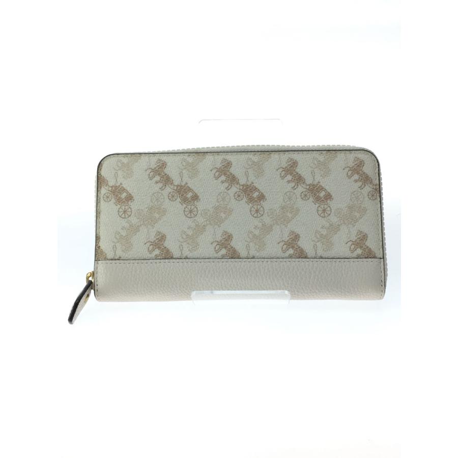 COACH◇コーチ/長財布/レザー/ホワイト/総柄/レディース/5255 