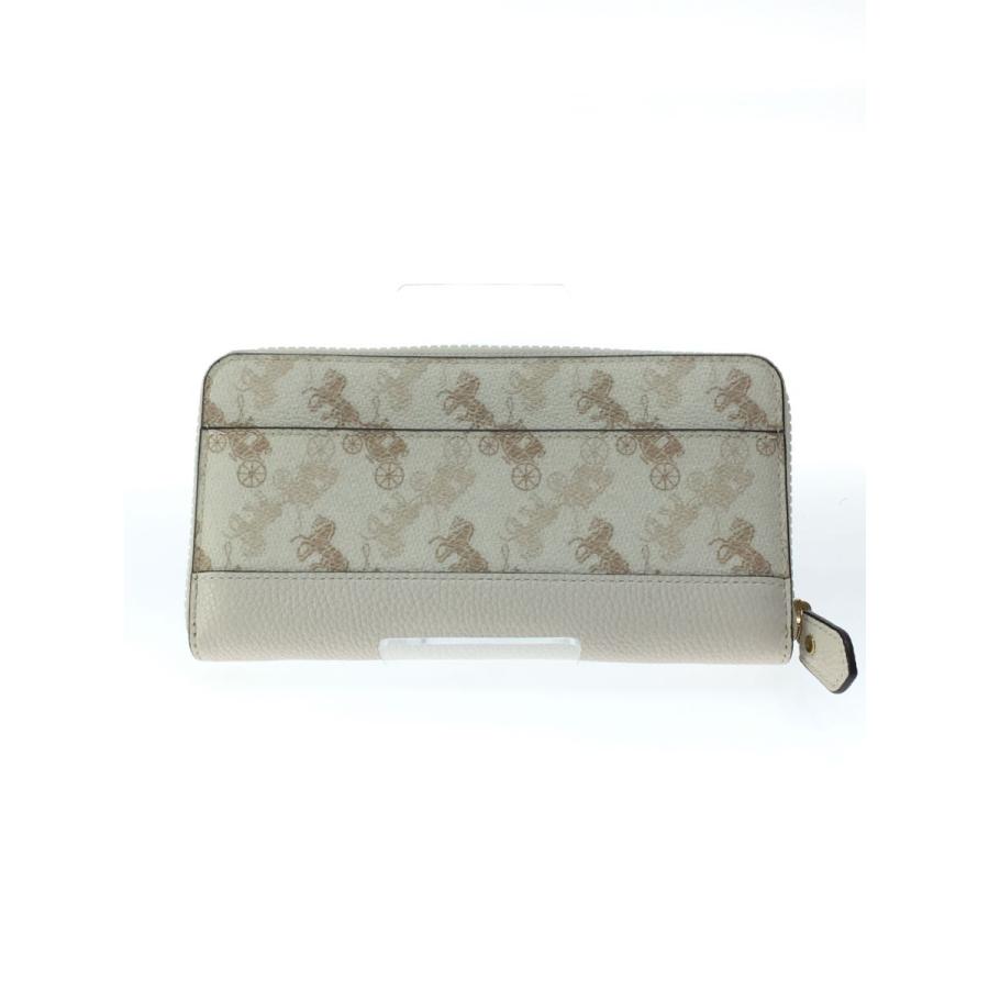 COACH◇コーチ/長財布/レザー/ホワイト/総柄/レディース/5255 