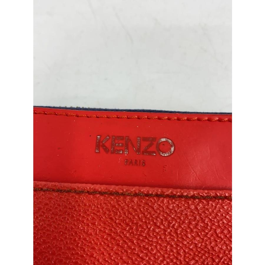 KENZO◇2つ折り財布/レザー/RED/メンズ : セカンドストリート
