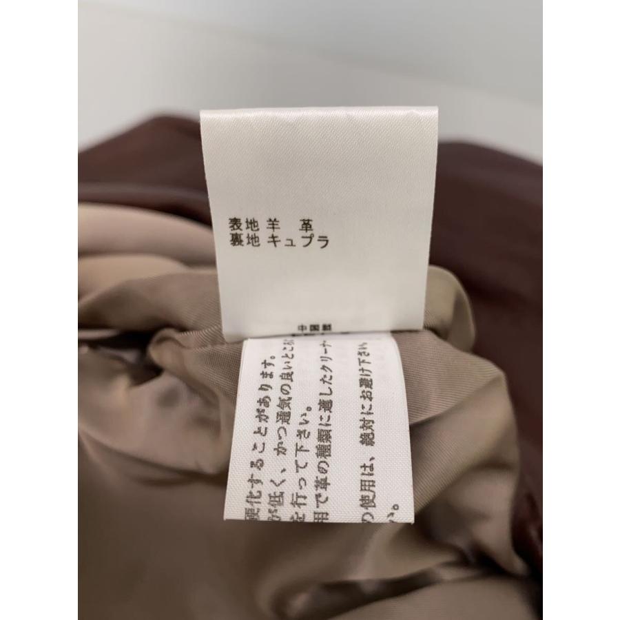 23区◇レザージャケット・ブルゾン/38/羊革/BRW/無地/467979 23区◇レザージャケット・ブルゾン/38/羊革/BRW/無地/467979