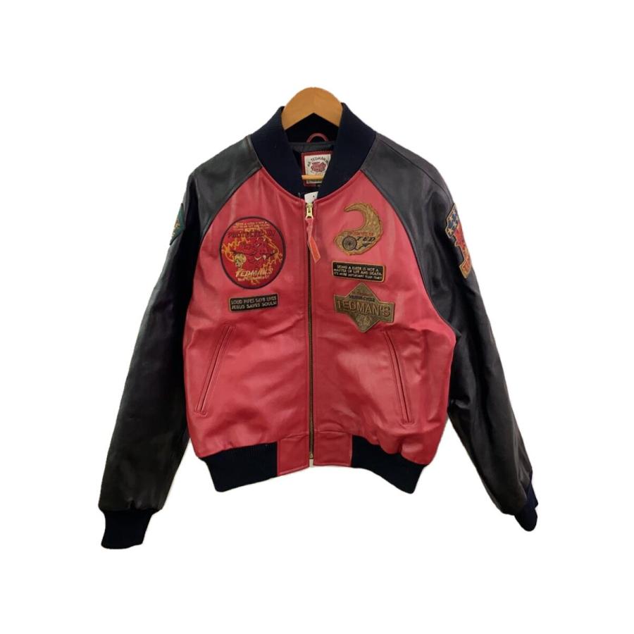 TED MAN(TED COMPANY)◇レザージャケット・ブルゾン/42/牛革/RED