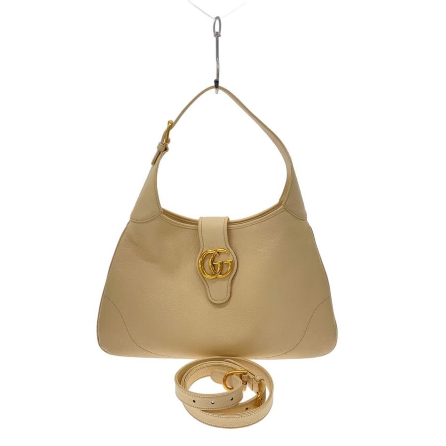 GUCCI アフロディーテ スモール バッグ ベージュ レザー 49 GUCCI◇アフロディーテ_ミディアム ショルダーバッグ/レザー/ベージュ