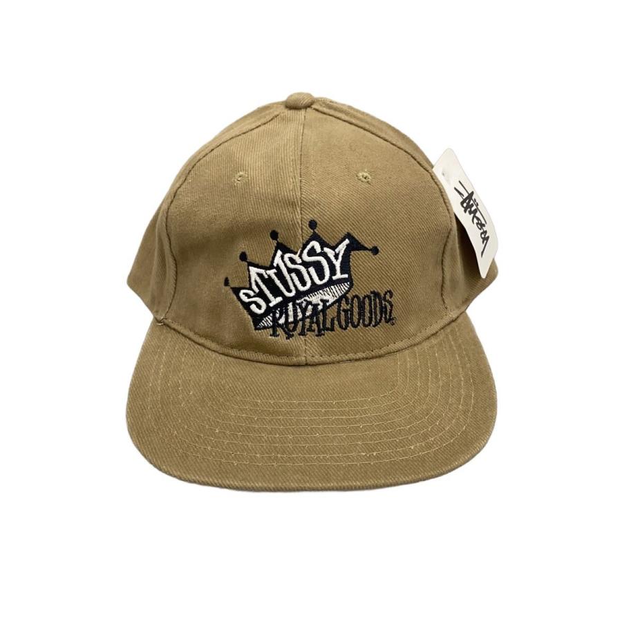 STUSSY◇キャップ/--/コットン/ベージュ/メンズ : セカンドストリート