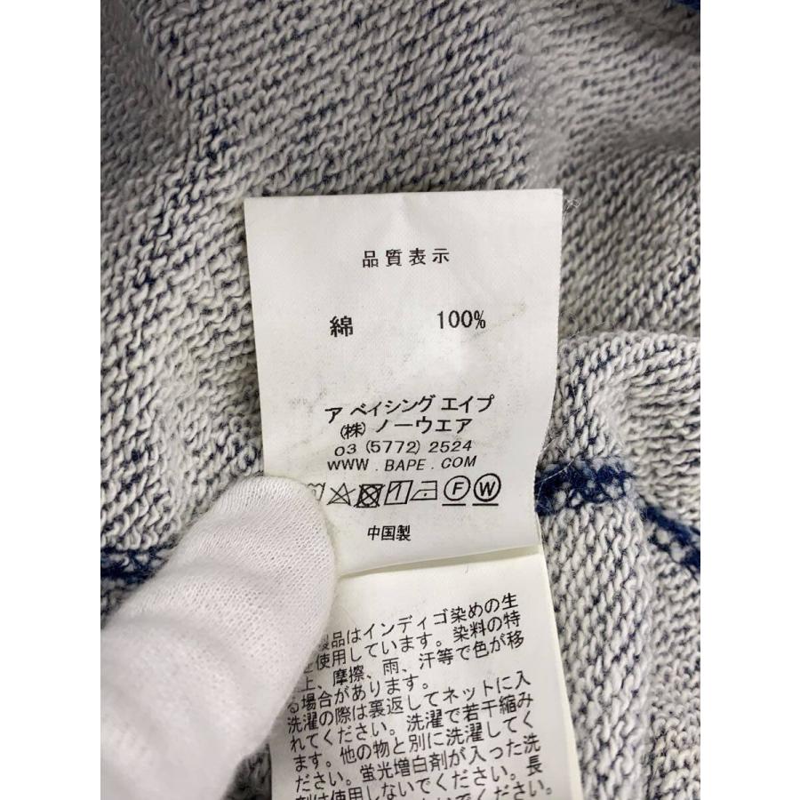 A BATHING APE◇ジップパーカー/M/コットン/インディゴ/001ZPD201019X