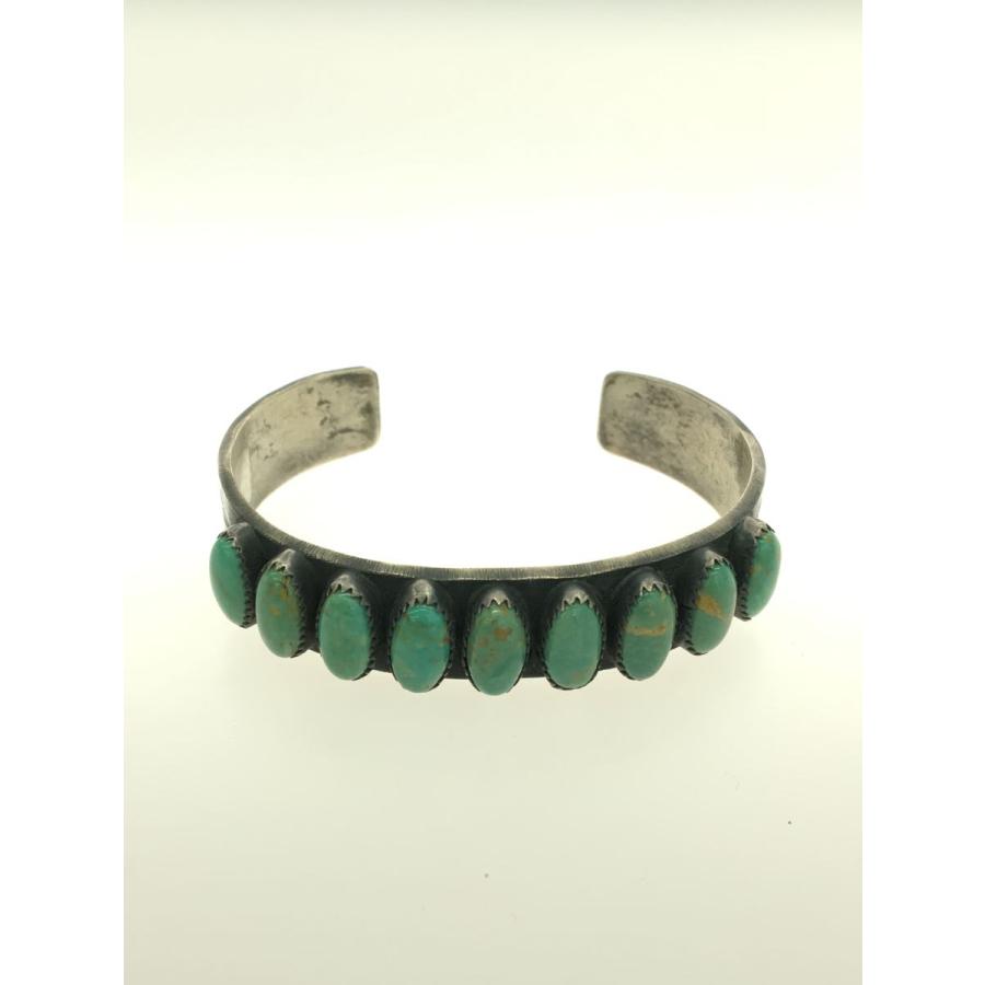 NAVAJO◇Albert Jeanette Brown/ターコイズ/バングル/SV925/カラー