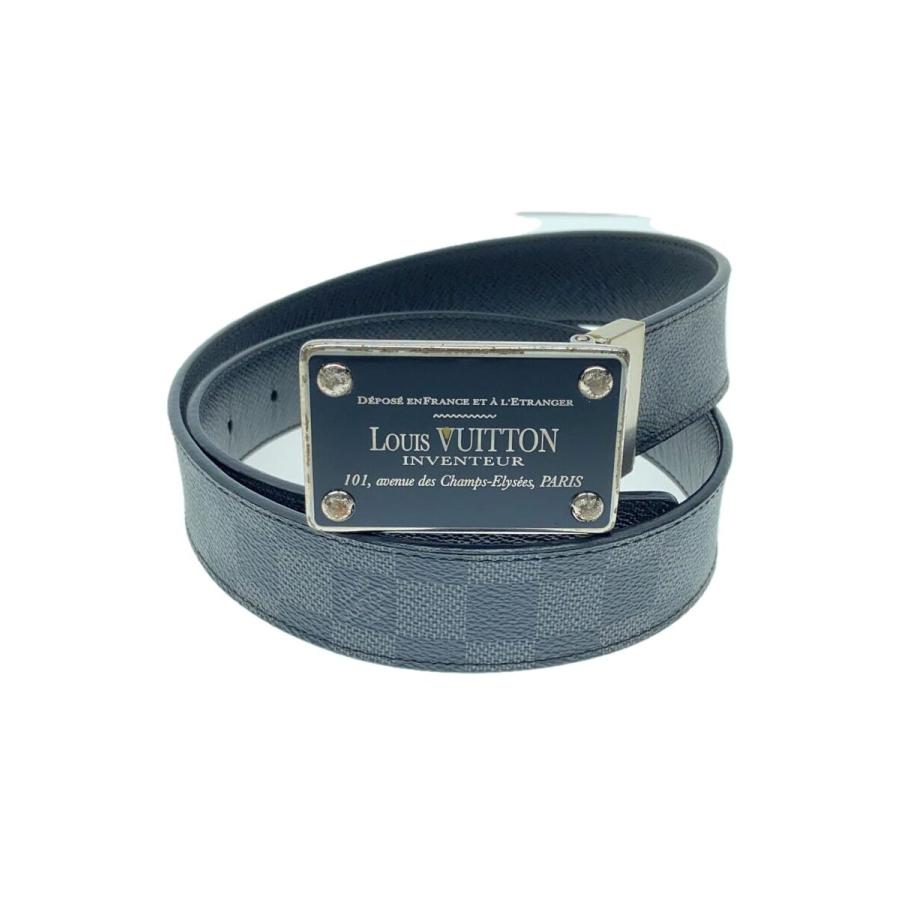 LOUIS VUITTON◇ダミエグラフィット/アンヴァントゥール/90/32/ベルト 