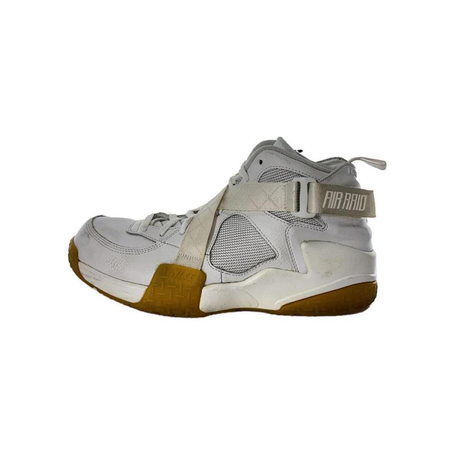 NIKE◇AIR RAID WHITE GUM/ハイカットスニーカー/29.5cm/WHT/コットン 