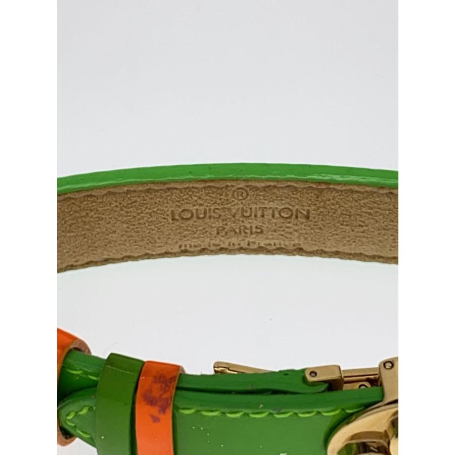 LOUIS VUITTON◇グッドラックブレス_モノグラム・ヴェルニ_GRN