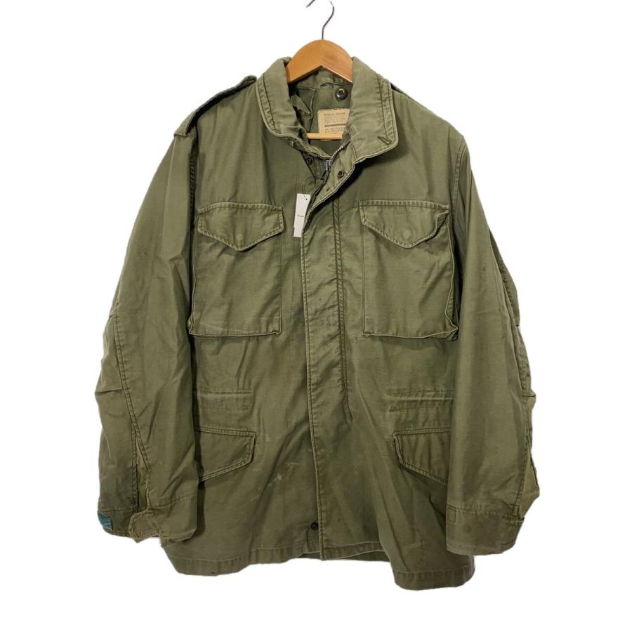 US.ARMY◇M-65/2nd/アルミジップ/ミリタリージャケット/コットン/KHK 