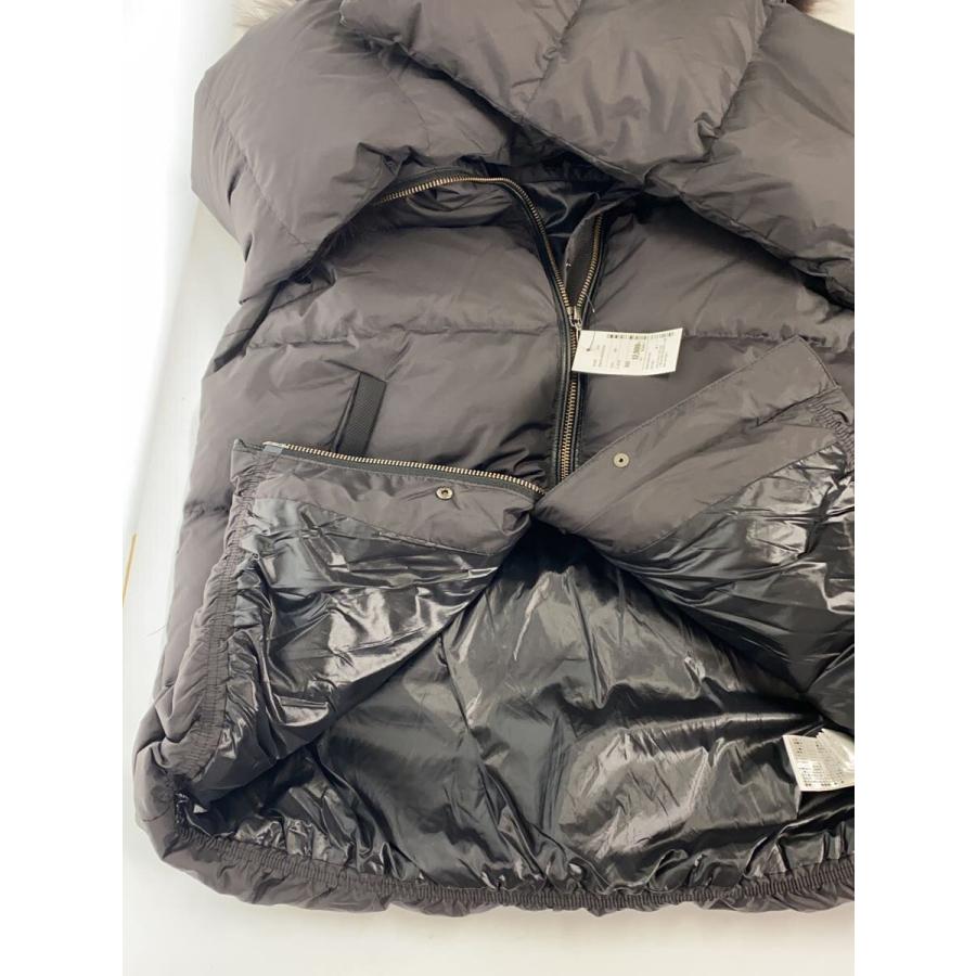 nano universe / ×西川ダウン/ジップアップファーダウンジャケット/40/ナイロン/BLK/669-9214001 nano universe◇×西川ダウン/ジップアップファーダウンジャケット/40