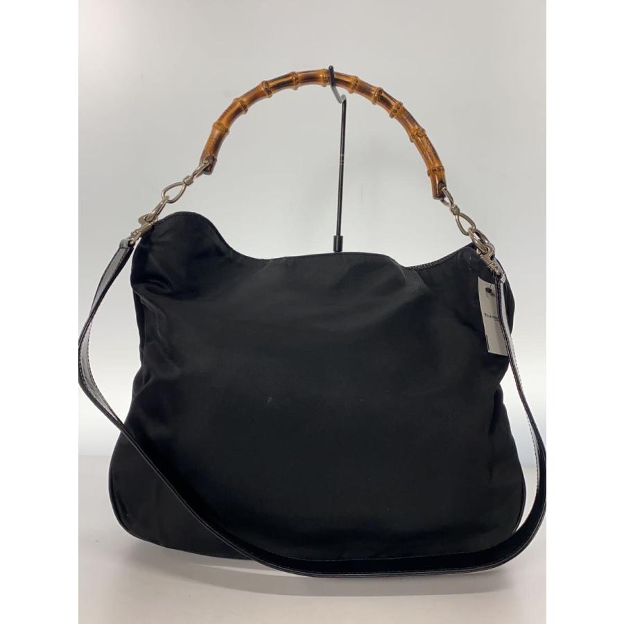 GUCCI 2way バンブー ハンドバッグ＆ショルダー スエード レザー 黒 GUCCI グッチ バンブー ハンドバッグ ショルダー 2WAY トート