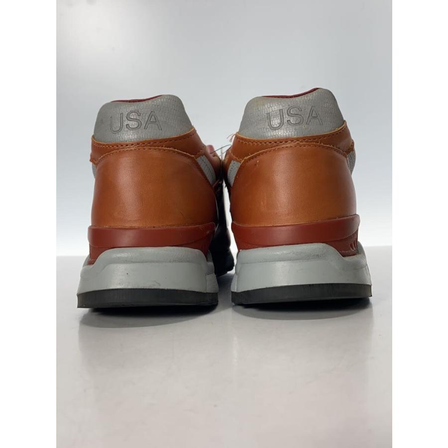 NEW BALANCE◇M998/ブラウン/Made in USA/28cm/BRW/レザー : セカンド