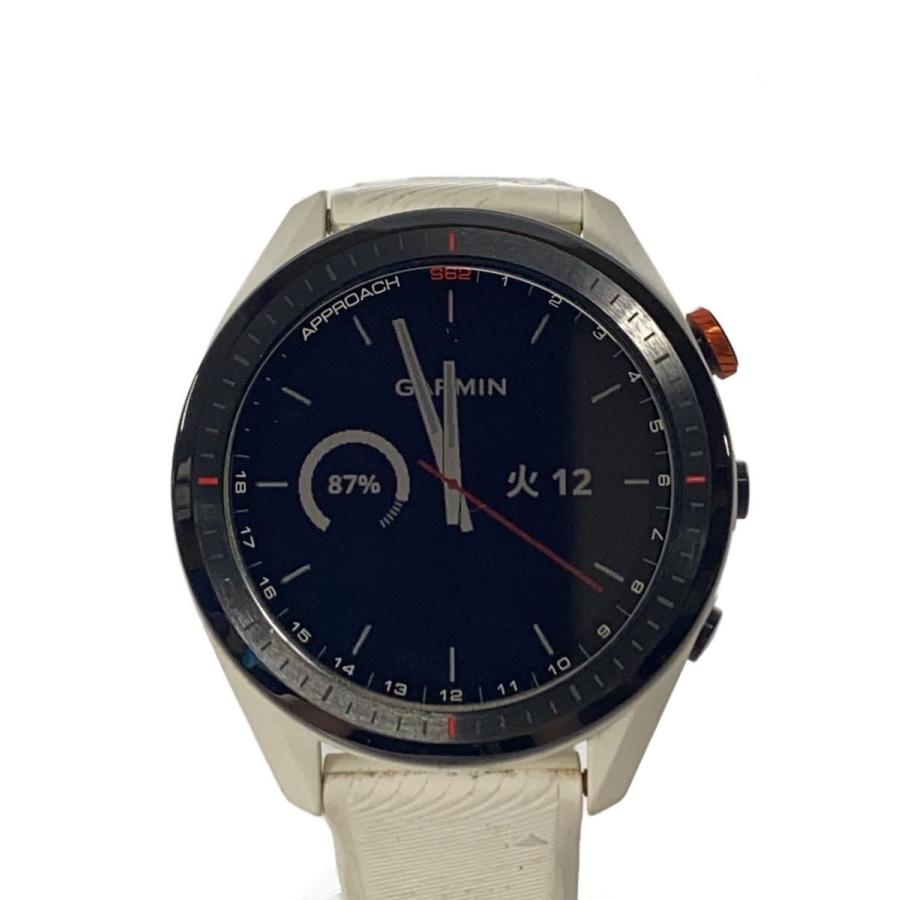 GARMIN◇Approach S62/スマートウォッチ/デジタル/WHT/WHT/010-02200