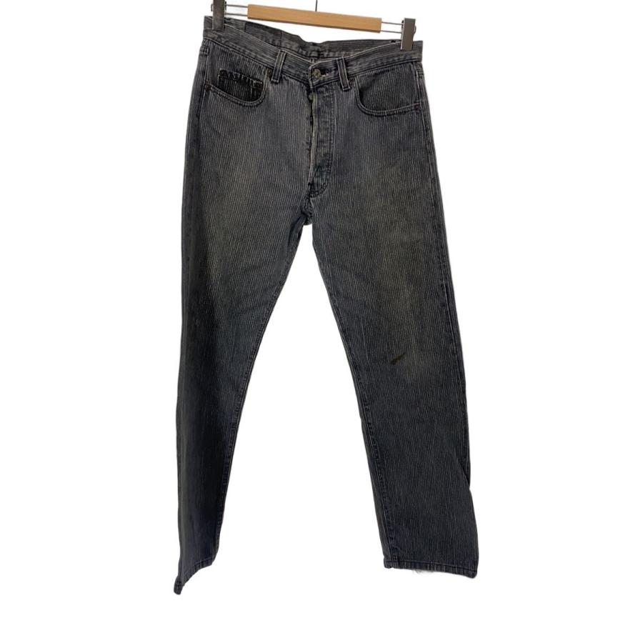 Levi's◇80s〜/先染めブラック/ボタン裏532/33/コットン/GRY