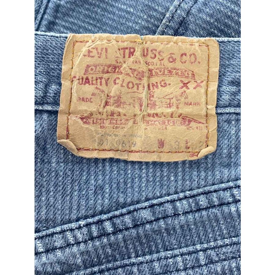 Levi's◇80s〜/先染めブラック/ボタン裏532/33/コットン/GRY