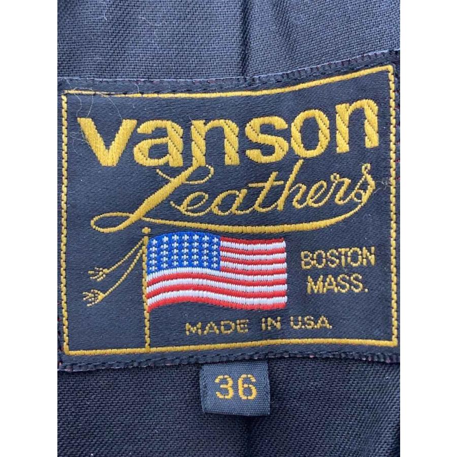 VANSON◇80s〜90s/TALON/0251A05/シングルライダースジャケット/36 