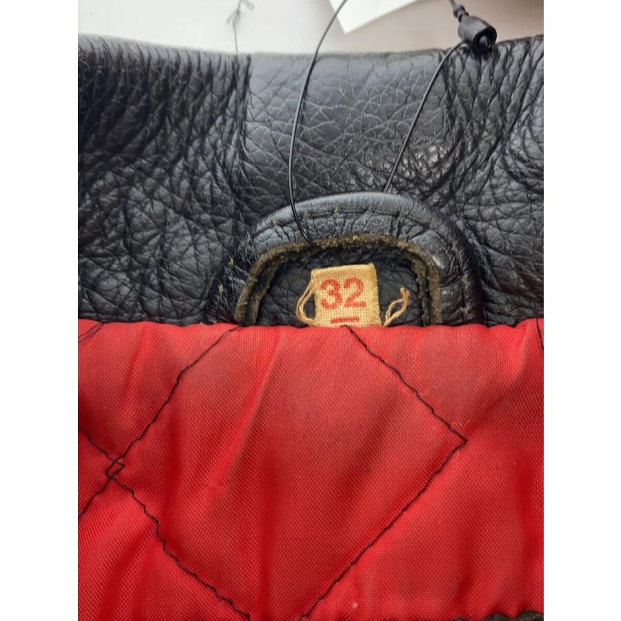 666 ダブル　ライダースジャケット 666 Leather Wear◇ダブルライダースジャケット/32/レザー/BLK