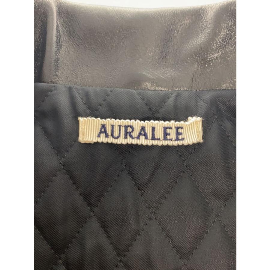 AURALEE◆ダブルライダースジャケット/4/羊革/BLK/A25AB02WX//の画像