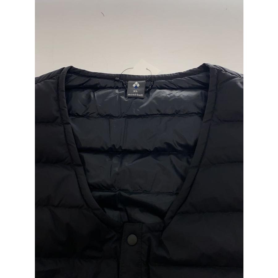 mont-bell◇スペリオダウン Vネックベスト MENS/XL/ナイロン/BLK