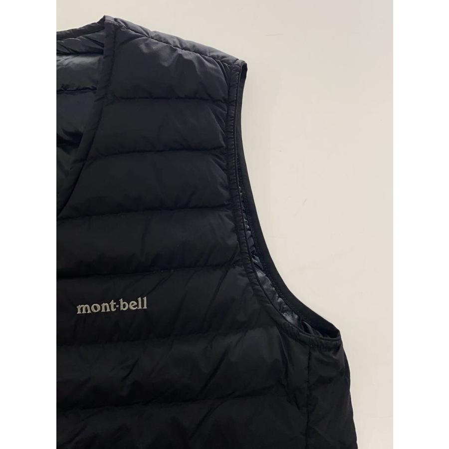 mont-bell◇スペリオダウン Vネックベスト MENS/XL/ナイロン/BLK