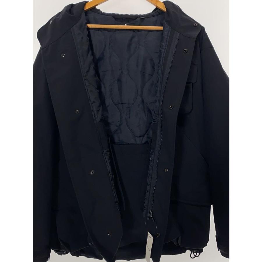 GU◇×Engineered Garments/ナイロンジャケット/S/ナイロン/BLK/無地