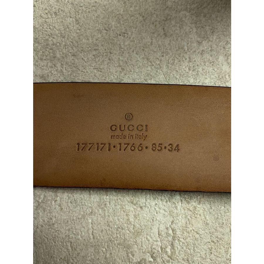 セール商品 GUCCI◆ベルト/--/BLK/無地/メンズ/177171・1766・85・34