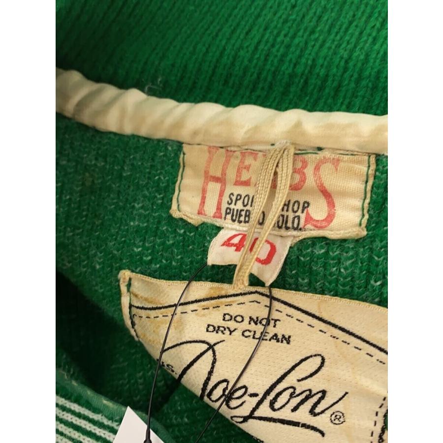 60s/Doe-Lon/スタジャン/40/ウール/グリーン : セカンドストリート 