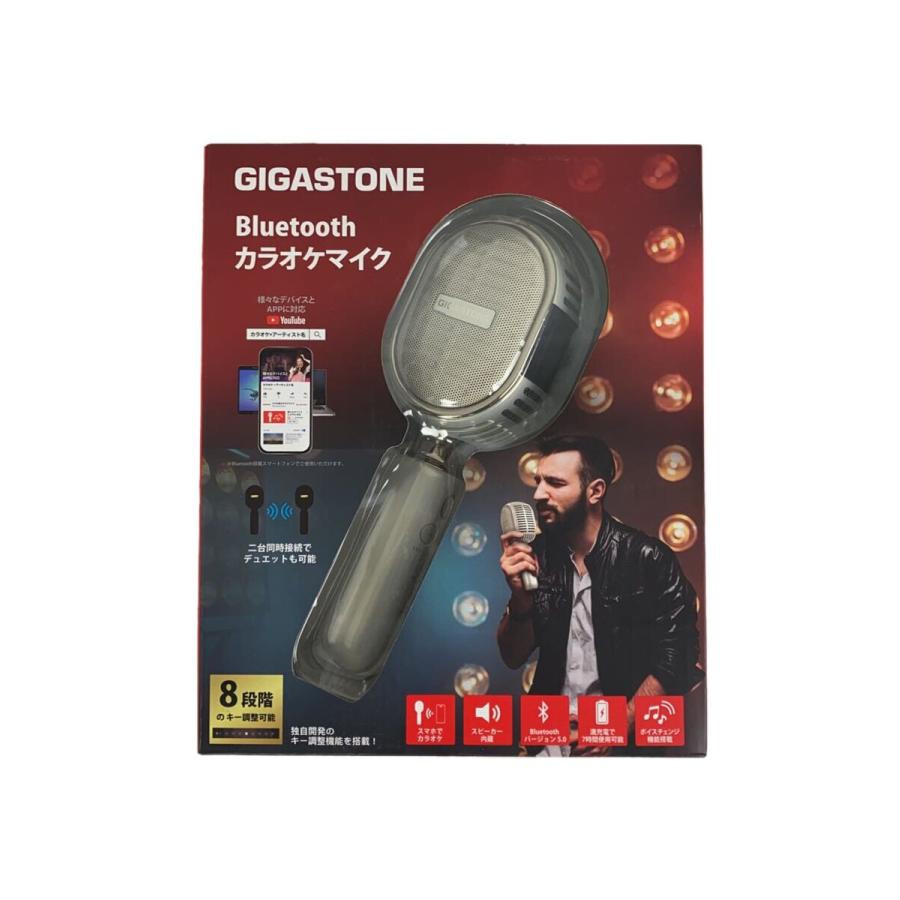 Gigastone◇カラオケマイク/Bluetooth/KMH-9550G/ホワイト : セカンド