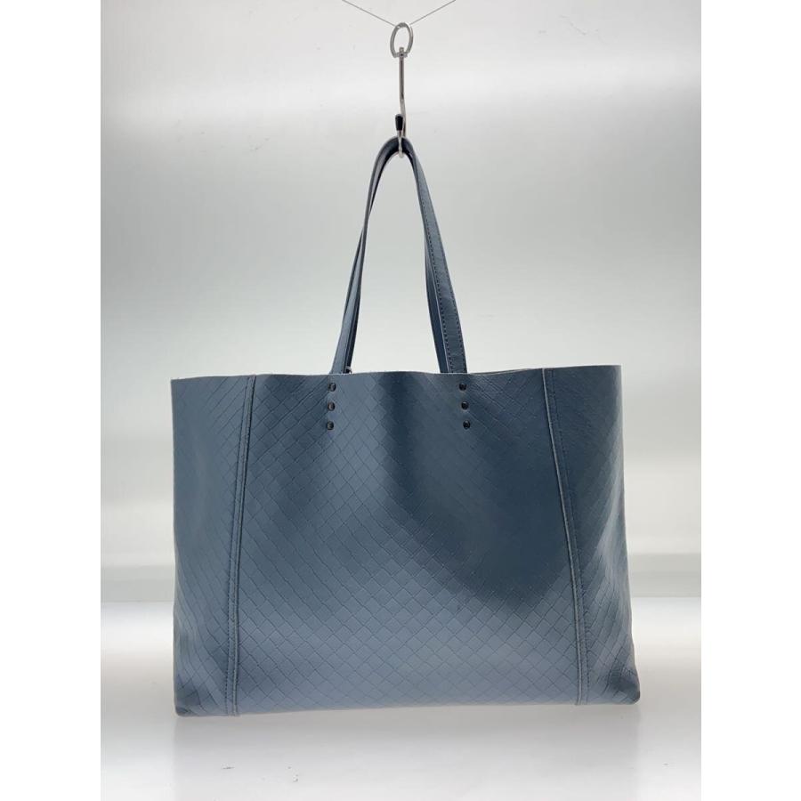 【定価23万円】bottega veneta ブルー レザー トートバッグ BOTTEGA VENETA◇トートバッグ/レザー/BLU/無地 : セカンドストリート