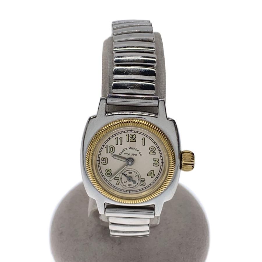 VAGUE WATCH CO.◇クォーツ腕時計/アナログ/ステンレス/BEG/SLV/SS