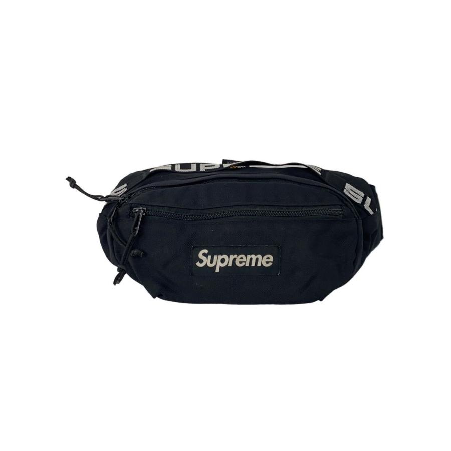 Supreme◇18SS/Waist Bag/ウエストバッグ/ナイロン/ブラック/無地